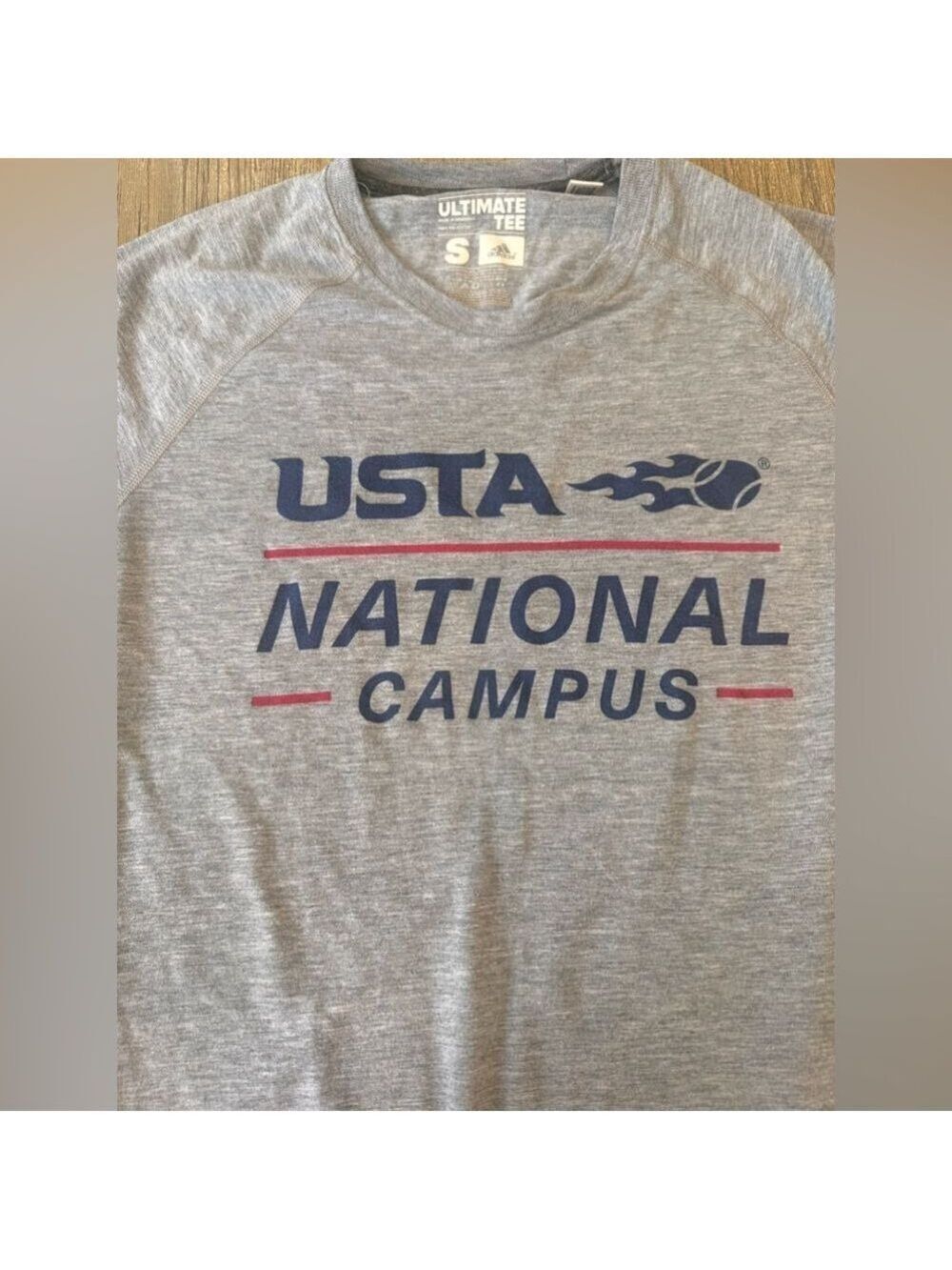 USTA short sleeve Adidas shirt. Size adult small
